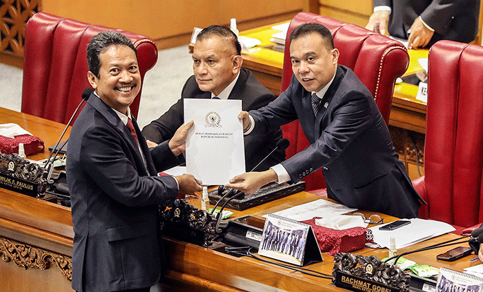 Rapat penutupan masa sidang IV tahun sidang 2022-2023 di Nusantara II, Kompleks Parlemen MPR/DPR-DPD, Senayan, Jakarta, Kamis (13/4/2023).