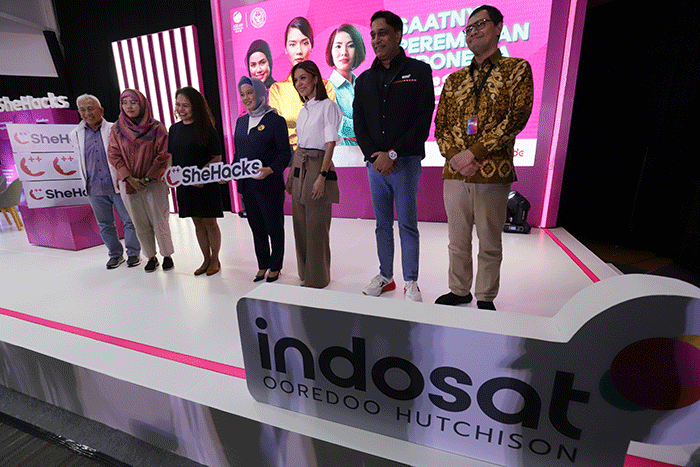 Launching SheHacks 2023 di Jakarta, Jumat (14/4/2023).