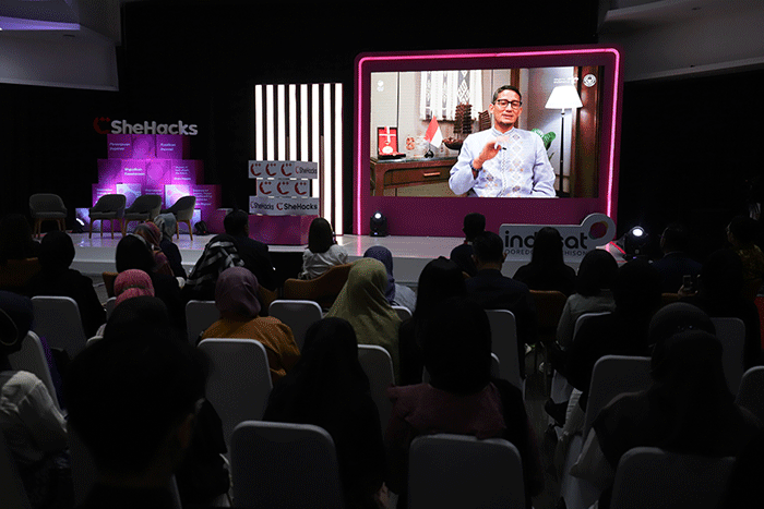 Launching SheHacks 2023 di Jakarta, Jumat (14/4/2023).