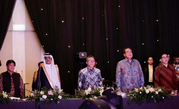 Mendag Zulkifli Hasan mempertemukan pengusaha papan atas Indonesia dan Arab Saudi di acara Indonesia-Saudi Arabia Networking Dinner, di Jakarta.