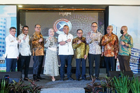 Wamenaker Afriansyah Noor menghadiri acara HUT ke-38 APKLINDO di Jakarta, Kamis (15/6/2023).