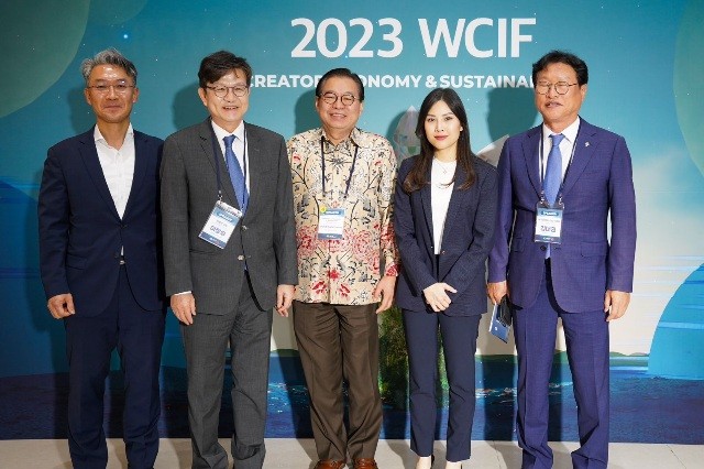 Wamenparekraf Angela Tanoesoedibjo hadir di The 4th WCIF di Daegu, Korea Selatan, Rabu (14/6/2023).