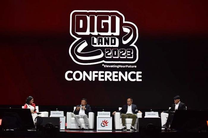 Puncak perayaan ulang tahun ke-58 Telkom, Digiland 2023 telah dibuka dengan konferensi yang menghadirkan beragam narasumber.
