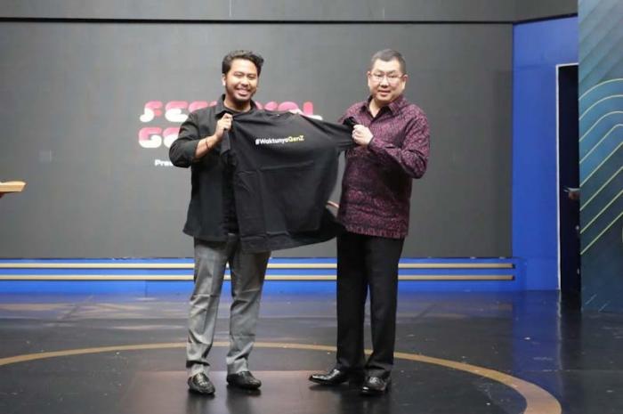 Executive Chairman MNC Group Hary Tanoesoedibjoacara membuka Festival Gen Z 2023 di MNC Conference Hall, Sabtu (8/7/2023).