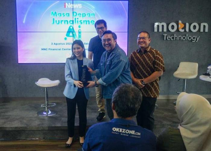 iNews Media Group secara resmi meluncurkan presenter virtual yang dibuat menggunakan kecerdasan buatan atau artificial intelligence (AI).