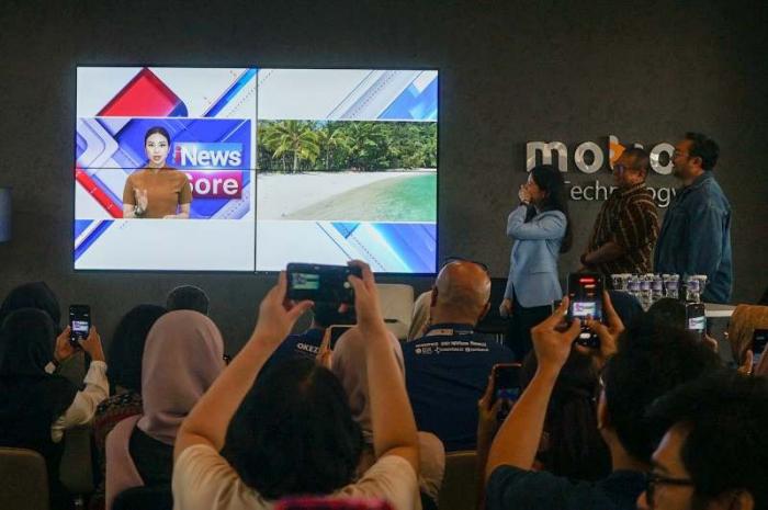 iNews Media Group secara resmi meluncurkan presenter virtual yang dibuat menggunakan kecerdasan buatan atau artificial intelligence (AI).