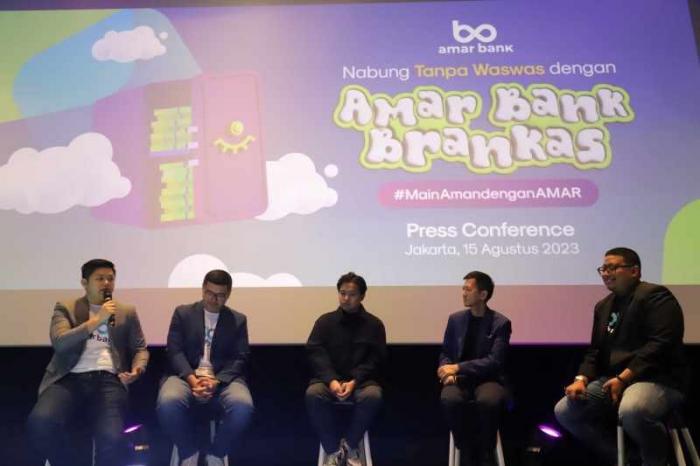 PT Bank Amar Indonesia Tbk meluncurkan fitur tabungan Brankas di aplikasi Amar Bank, sebuah mobile-only intelligent bank.