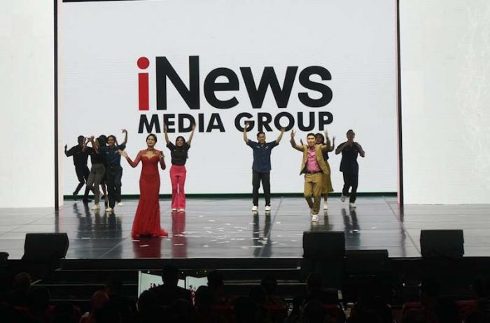 Sejumlah artis papan atas Indonesia turut memeriahkan acara peluncuran iNews Media Group, di Jakarta Concert Hall, Kamis (31/8/2023).