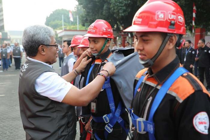 Jelang KTT ke-43 ASEAN di Jakarta, Telkom menggelar Apel Kesiapan Kerja untuk memastikan kesiapan infrastruktur jaringan dan layanan.