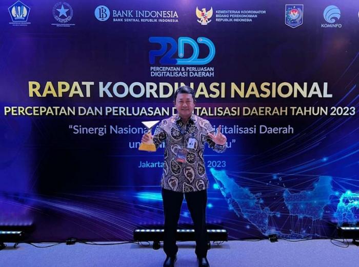 Bank DKI meraih penghargaan sebagai BPD Terbaik dalam Mendukung Kebijakan P2DD Tahun 2023.