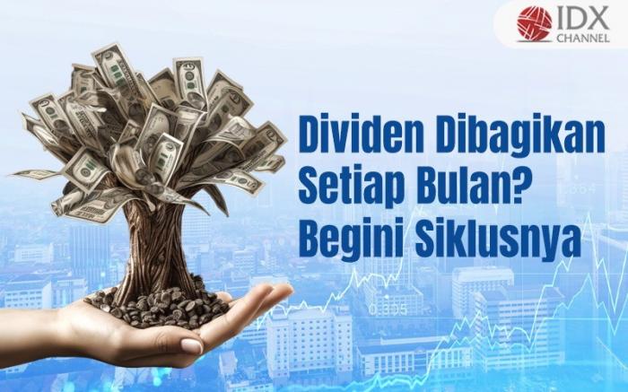 Apakah Dividen Dibagikan Setiap Bulan? Begini Penjelasan Siklusnya.  (Foto : Tim Digital Marketing IDX Channel)(