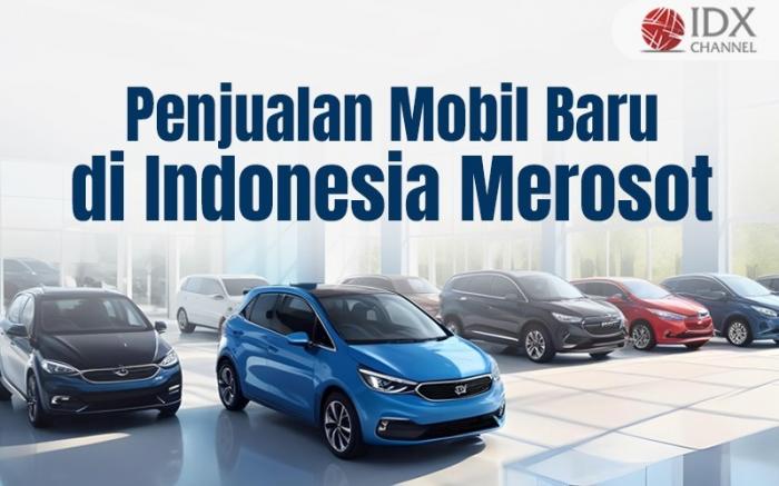 Penjualan Mobil Semester I Menurun. Grafis: Bayu Airlangga