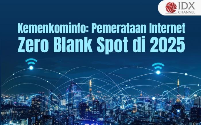 Kemenkominfo Targetkan Pemerataan Internet Capai Zero Blank Spot di 2025. Grafis: Bayu Airlangga