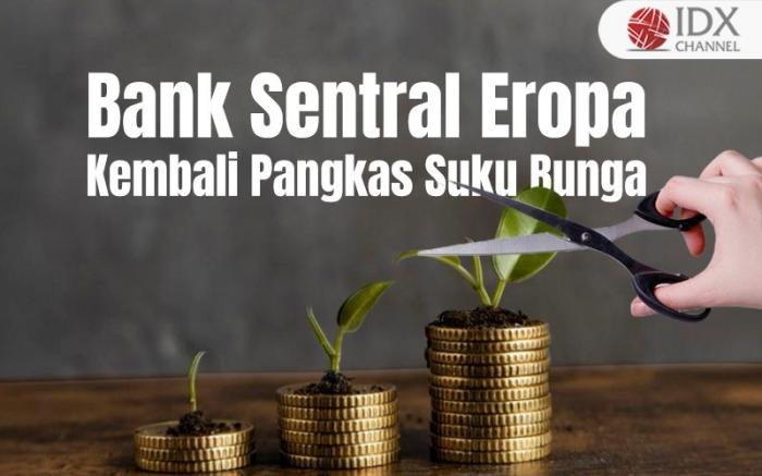 Inflasi Rendah, Bank Sentral Eropa Kembali Pangkas Suku Bunga. Grafis: Bayu Airlangga