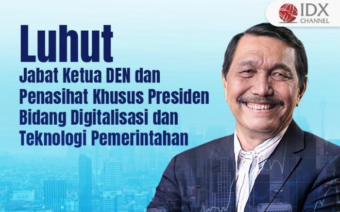 Luhut Kini Jadi Penasihat Bidang Digitalisasi dan Ketua Dewan Ekonomi Nasional. Grafis: Bayu Airlangga