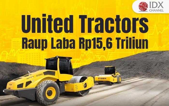 United Tractors (UNTR) Raup Laba Rp15,6 Triliun pada September 2024. Grafis: Bayu Airlangga