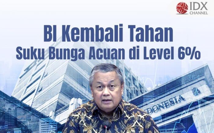 BI Kembali Tahan Suku Bunga Acuan di Level 6 Persen. Grafis: Bayu Airlangga