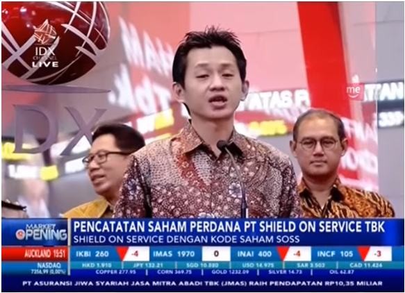 PT Shield on Service saat IPO di Bursa Efek Indonesia
