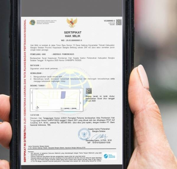 Mau Bikin Sertifikat Tanah Elektronik? Begini Caranya