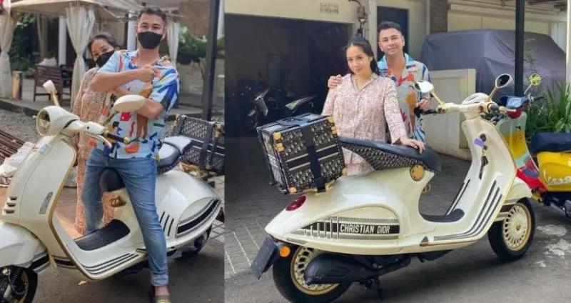 Ngidam, Nagita Slavina Dibelikan Motor Vespa Mewah Mewah Rp1,35 Miliar