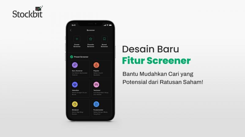 Cara Cari Saham Potensial Dengan Fitur Screener Stockbit