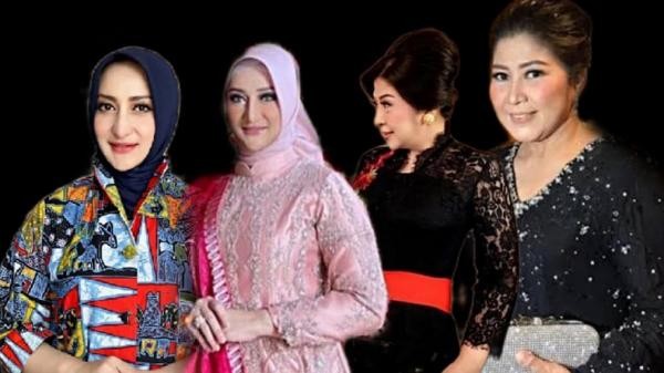 Gaya Glamor Putri Candrawathi dan Merthy Istri Teddy Minahasa