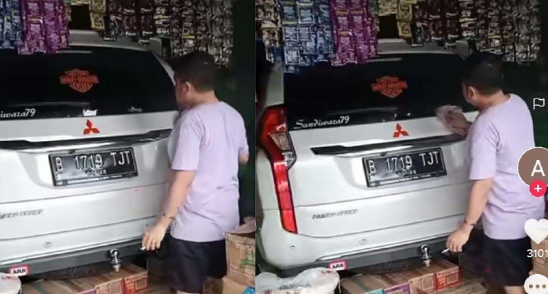Viral Pajero Sport Parkir Di Tengah Warung, Pemiliknya Dipuji Netizen