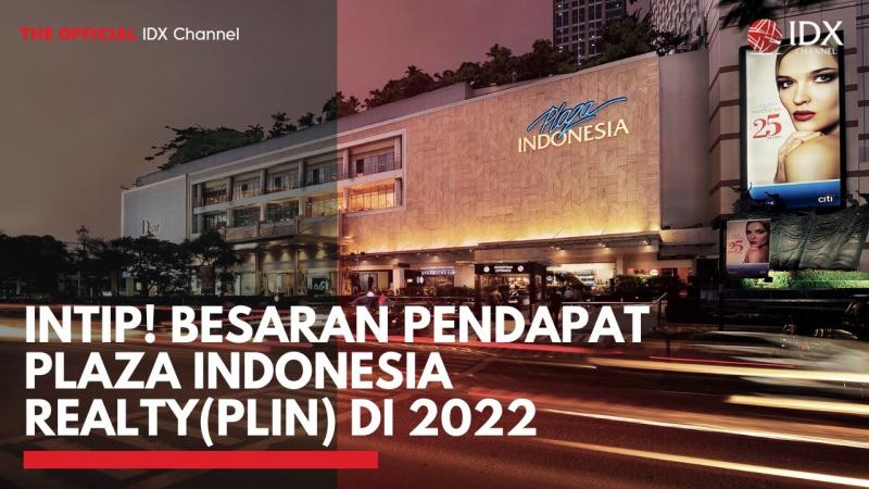 Intip! Besaran Pendapat Plaza Indonesia Realty (PLIN) di 2022. (Sumber : IDXChannel)