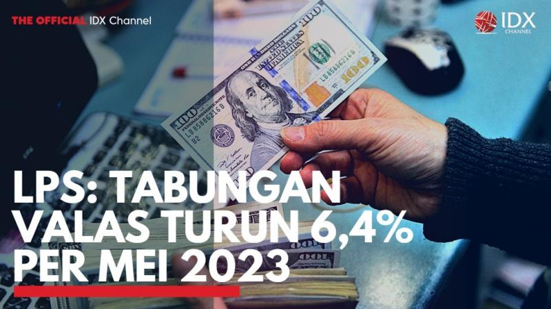 LPS: Tabungan Valas Turun 6,4% Per Mei 2023. (Sumber : IDXChannel)
