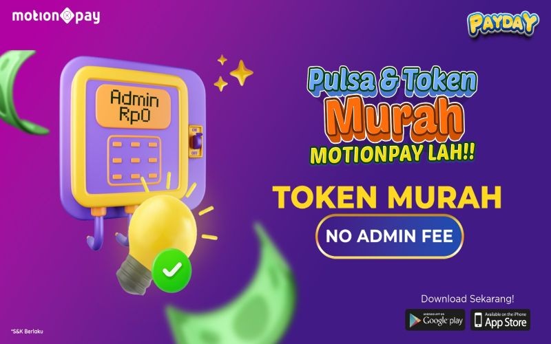 Jangan Lewatkan Token Listrik tanpa Biaya Admin di Aplikasi MotionPay