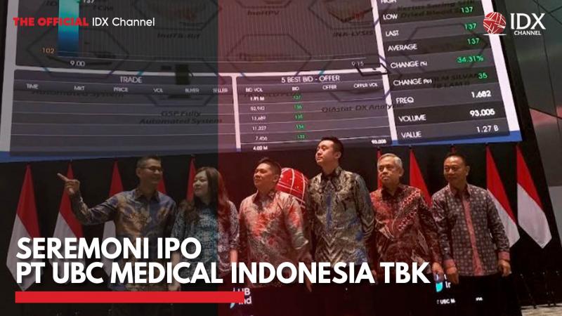 Seremoni IPO PT UBC Medical Indonesia Tbk (LABS),(Sumber: IDX CHANNEL)