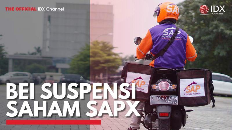BEI Suspensi Saham SAPX. (Sumber : IDX Channel)