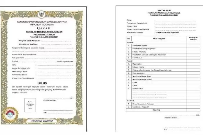 Apakah Transkrip Nilai Ada di Belakang Ijazah? Ketahui Letaknya   