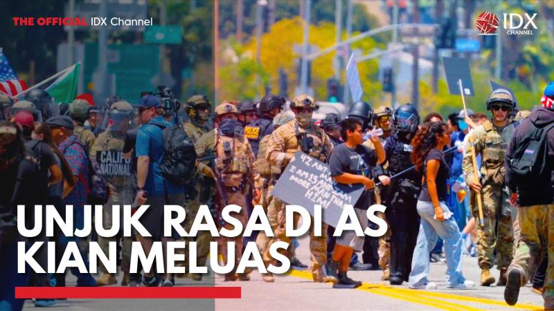 Unjuk Rasa di AS Kian Meluas,(Sumber: IDX CHANNEL)