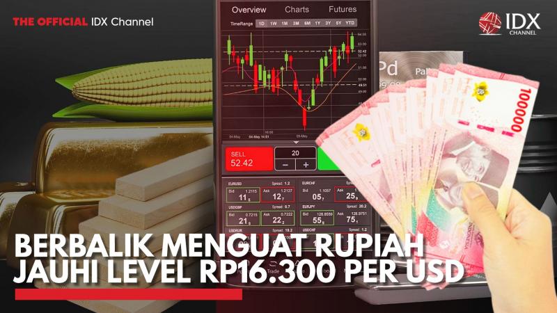 Berbalik Menguat Rupiah Jauhi Level Rp16.300 per USD. (Sumber : IDX Channel)