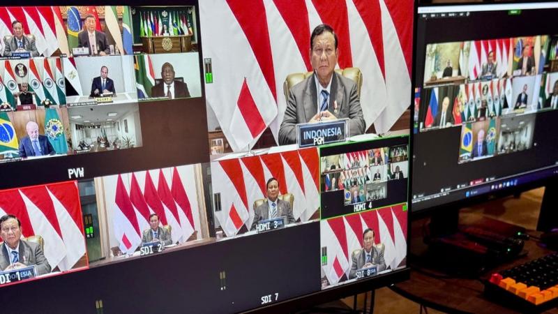 Prabowo Hadiri BRICS Leaders Virtual Meeting, Bahas Isu Global