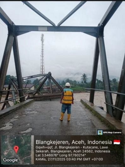 Ruas Tol Medan-Kualanamu-Tebing Tinggi Amblas Terdampak Longsor
