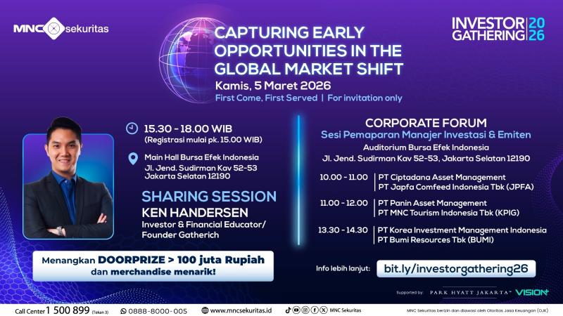 MNC Sekuritas Siap Gelar Investor Gathering 2026 Ajak Investor Tangkap Peluang Investasi