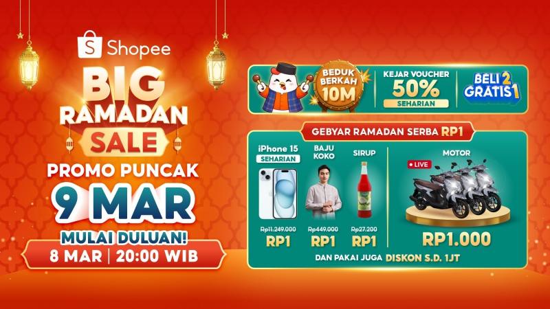 Persiapan Lebaran, Shopee Hadirkan Ragam Promo Spesial di Puncak Big Ramadan Sale 9 Maret 2026