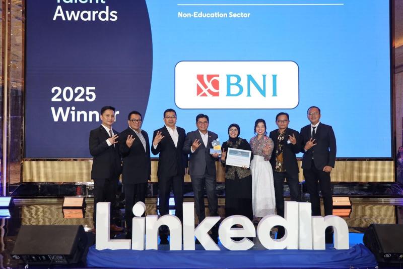BNI Satu-satunya Himbara yang Raih Penghargaan Pelopor Talent Insights LinkedIn Talent Awards 2025