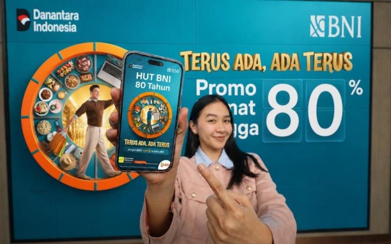 Rayakan 80 Tahun Pengabdian untuk Negeri, BNI Hadirkan Ragam Promo Spesial: Terus Ada, Ada Terus
