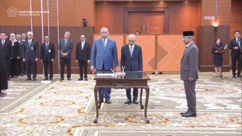 Suahasil Lantik 14 Pejabat Kemenkeu, Mayoritas Bertugas di Ditjen Pajak