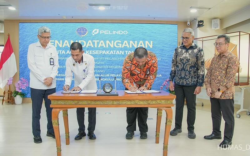 Kemenhub Serahkan Konsesi Alur Pelayaran Pulau Baai Bengkulu ke Pelindo