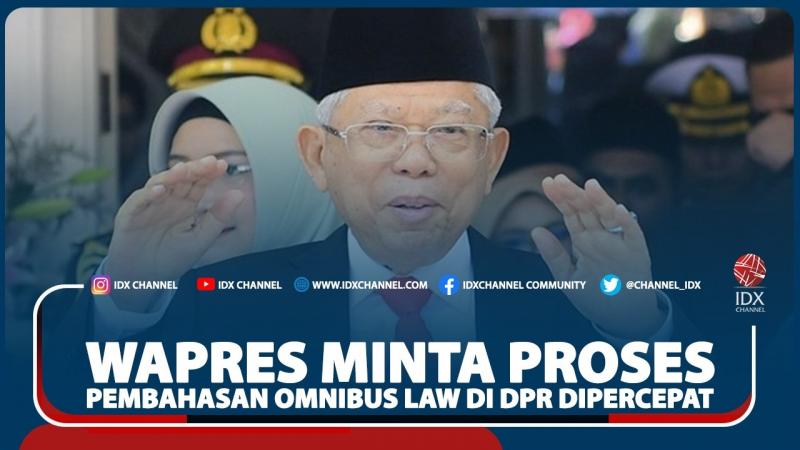 Wapres Minta Proses Pembahasan Omnibus Law Di DPR Dipercepat